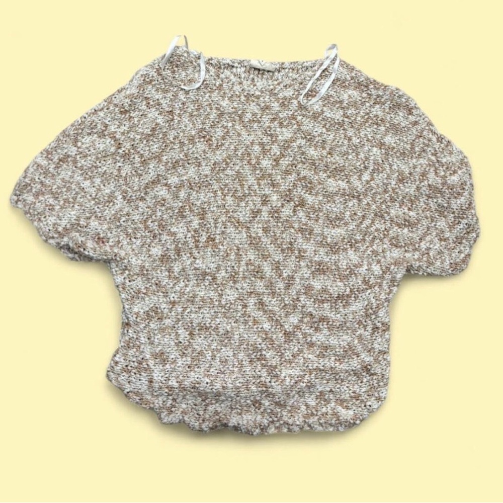 ✨ Project brown + cream sweater Size S✨